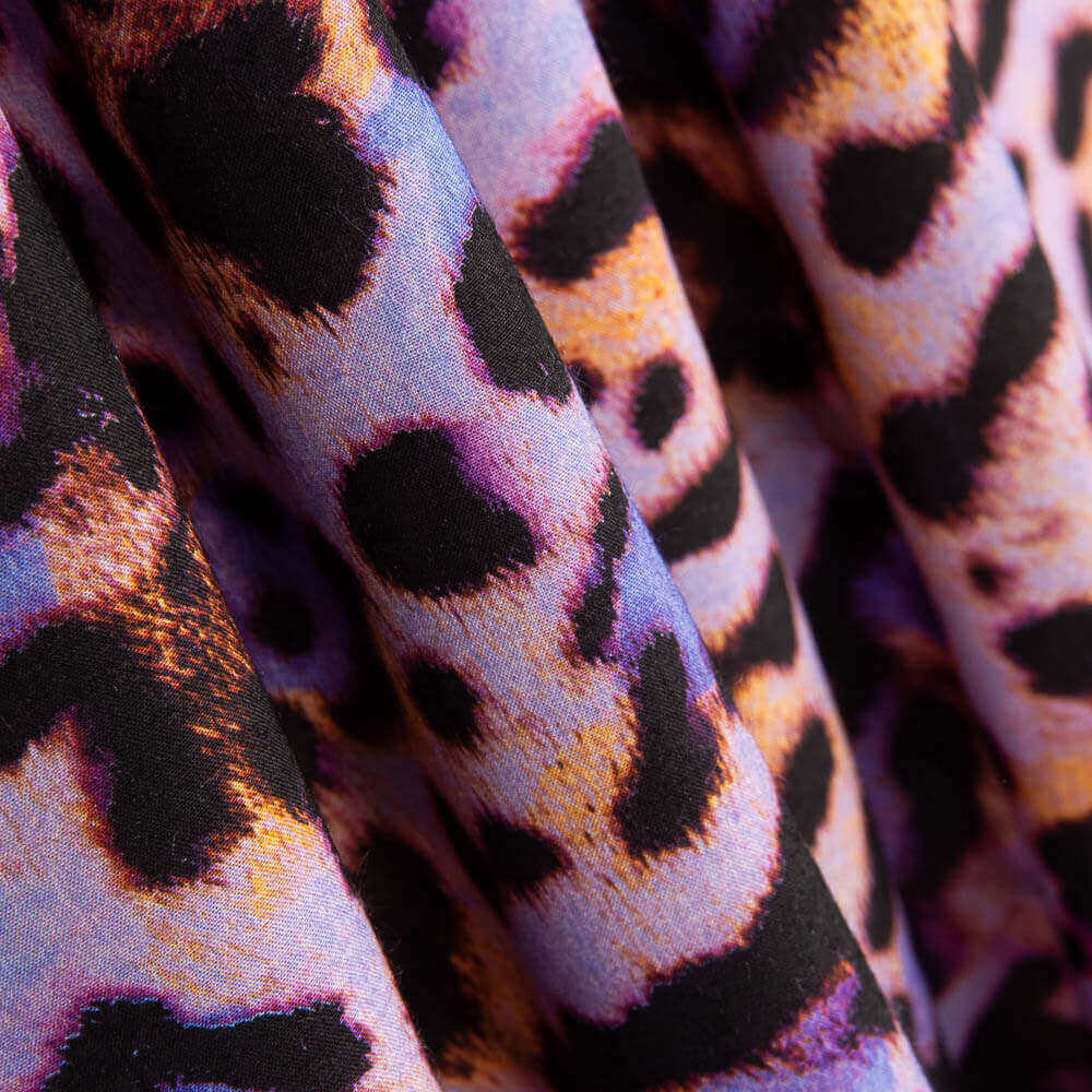 Viscose Jungle Violette - Ribes y Casals