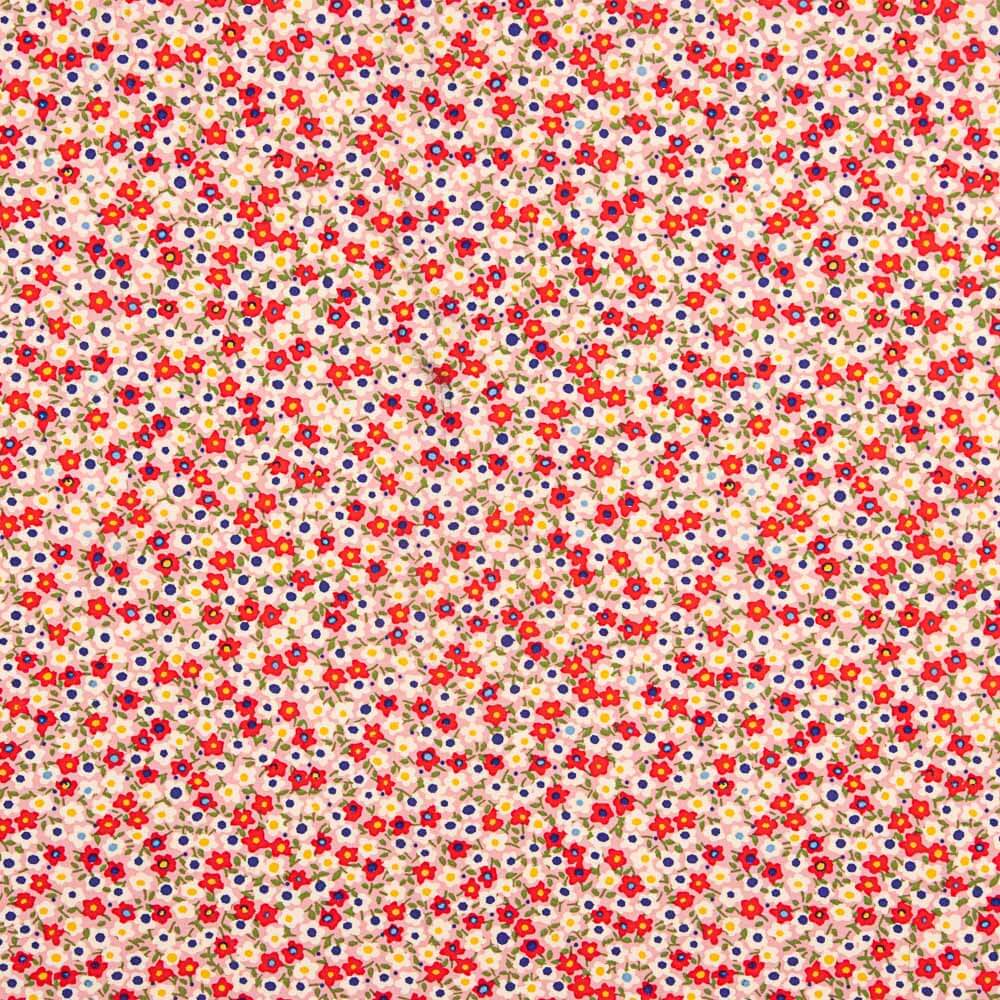 Viscose Fleurs Prairie Rose - Ribes y Casals