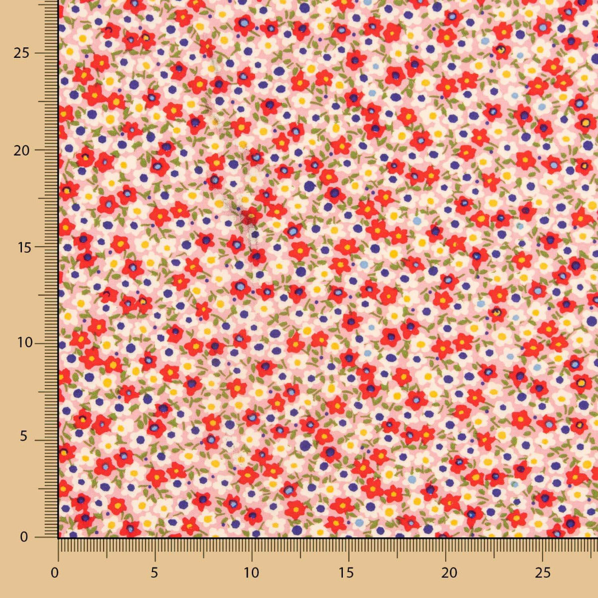 Viscose Fleurs Prairie Rose - Ribes y Casals