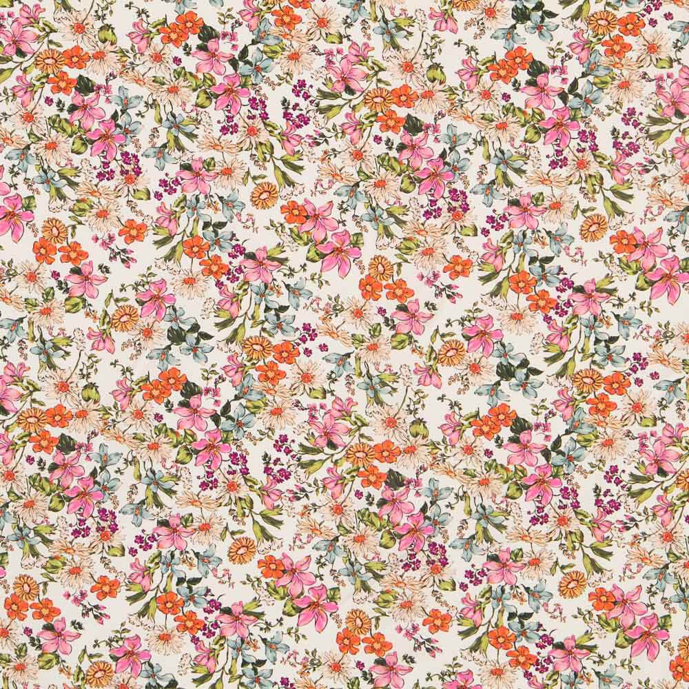 Viscose Fleurs Sauvages Écru - Ribes y Casals