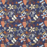 Viscose Folk Bleu Marine - Ribes y Casals