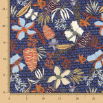 Viscose Folk Bleu Marine - Ribes y Casals