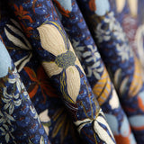 Viscose Folk Bleu Marine - Ribes y Casals