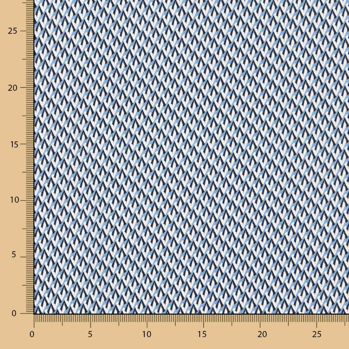 Viscose Géométriquemétrique Bleu - Ribes y Casals