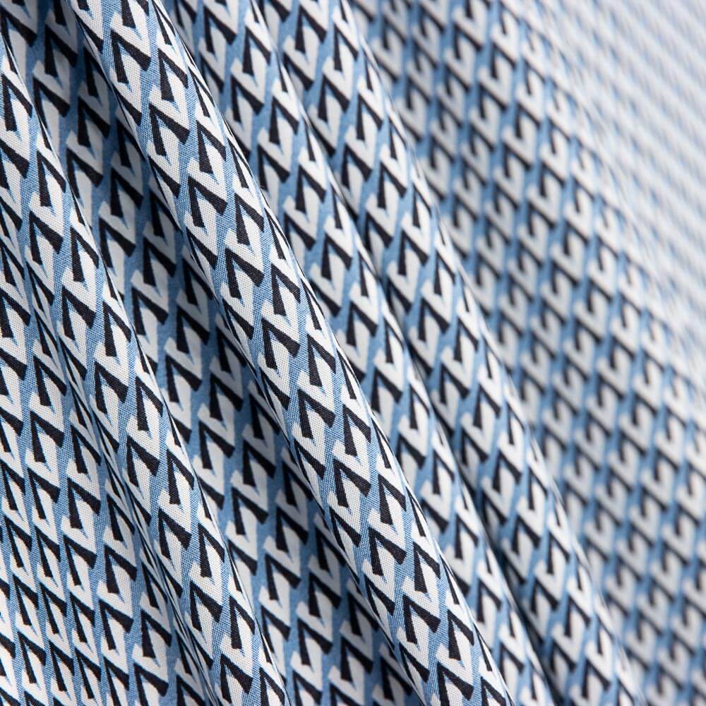 Viscose Géométriquemétrique Bleu - Ribes y Casals