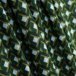 Viscose Spandex Géométrique Vert Bijou - Ribes y Casals