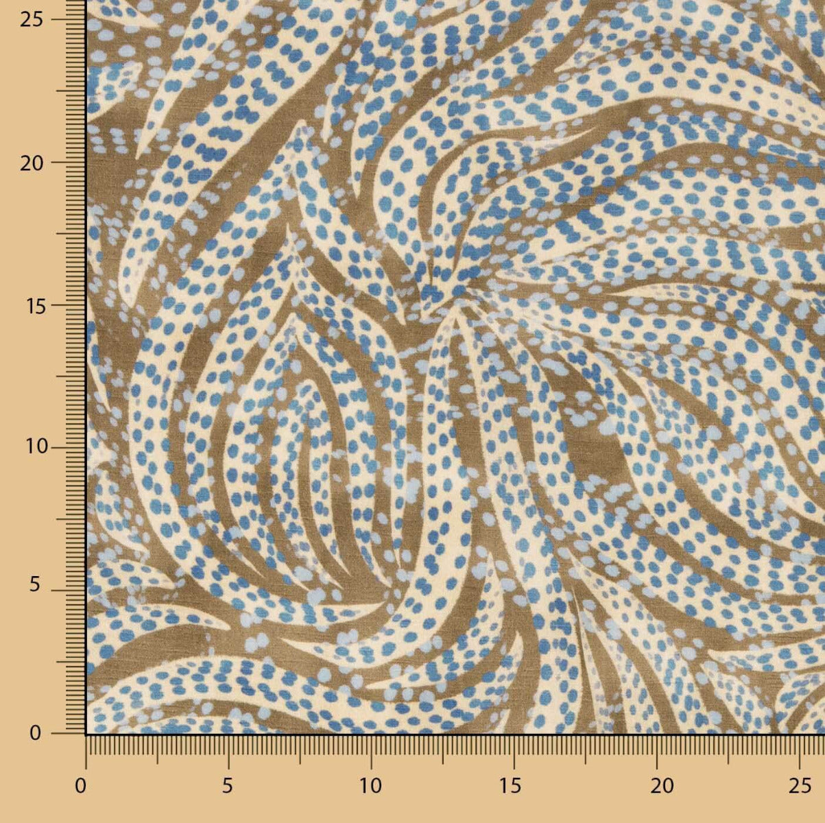 Viscose Mouchetée Bleu Jungle - Ribes y Casals