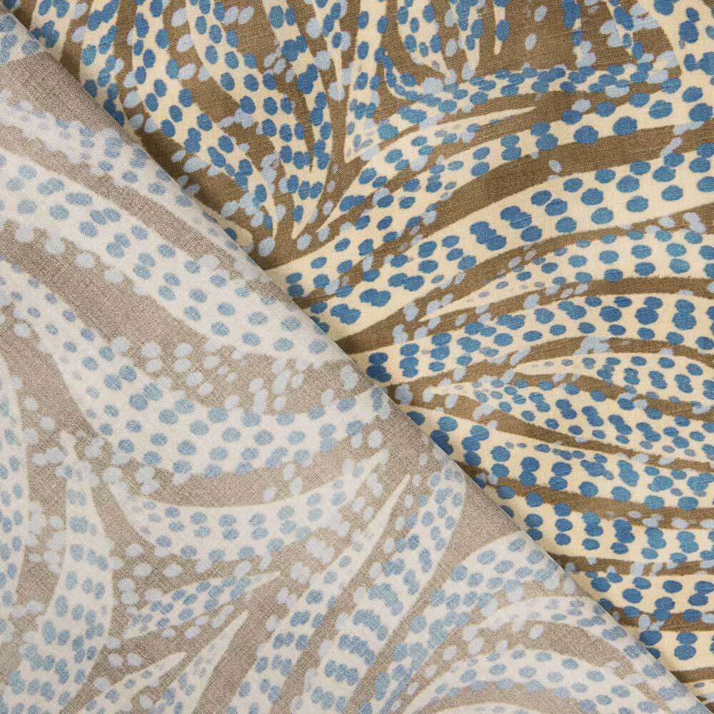 Viscose Mouchetée Bleu Jungle - Ribes y Casals