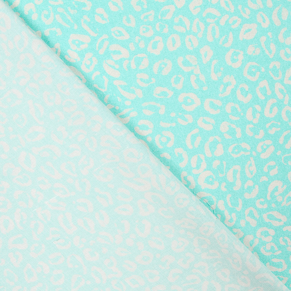 Viscose Léopard Menthe - Ribes y Casals