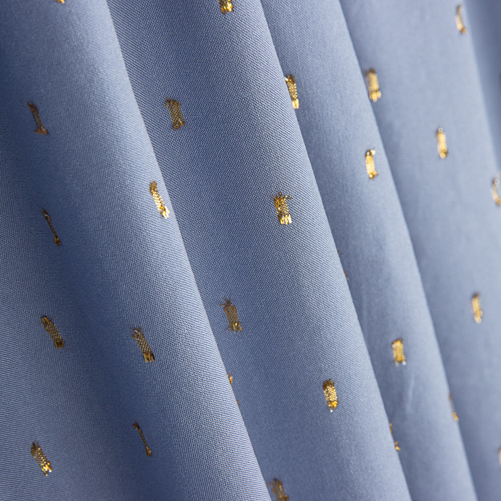 Viscosa Lurex Azul Denim - Ribes y Casals