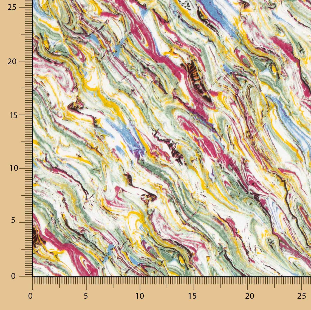 Viscose Motif Multicolore - Ribes y Casals