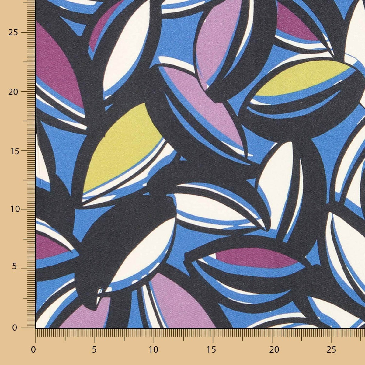 Viscose Violet Fleur Maxi Tropical - Ribes y Casals