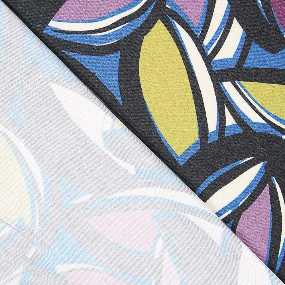 Viscose Violet Fleur Maxi Tropical - Ribes y Casals