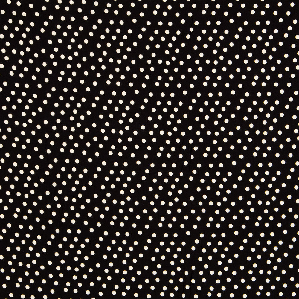 Viscose Mini Pois Noir - Ribes y Casals
