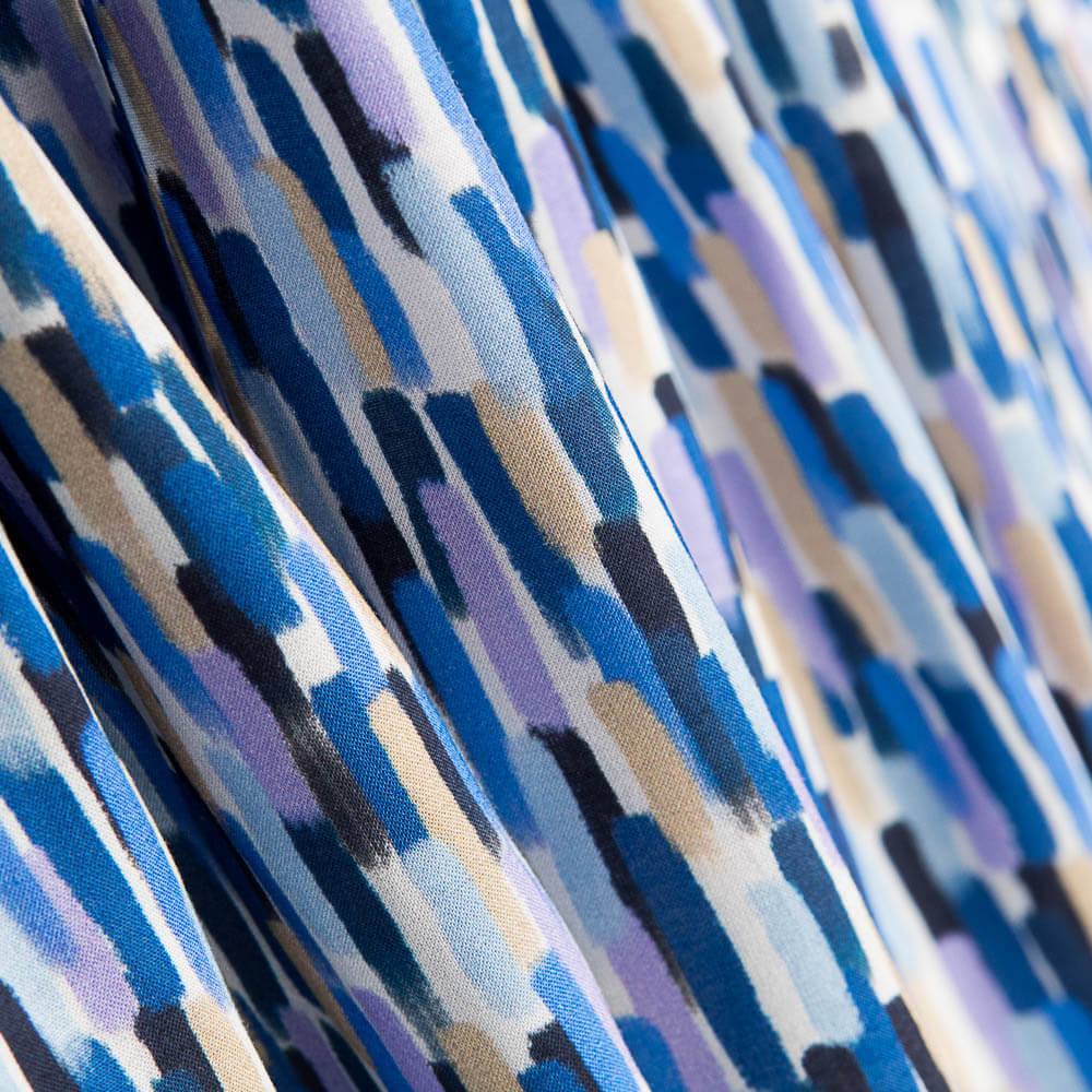 Viscose Mosaïque Bleu - Ribes y Casals