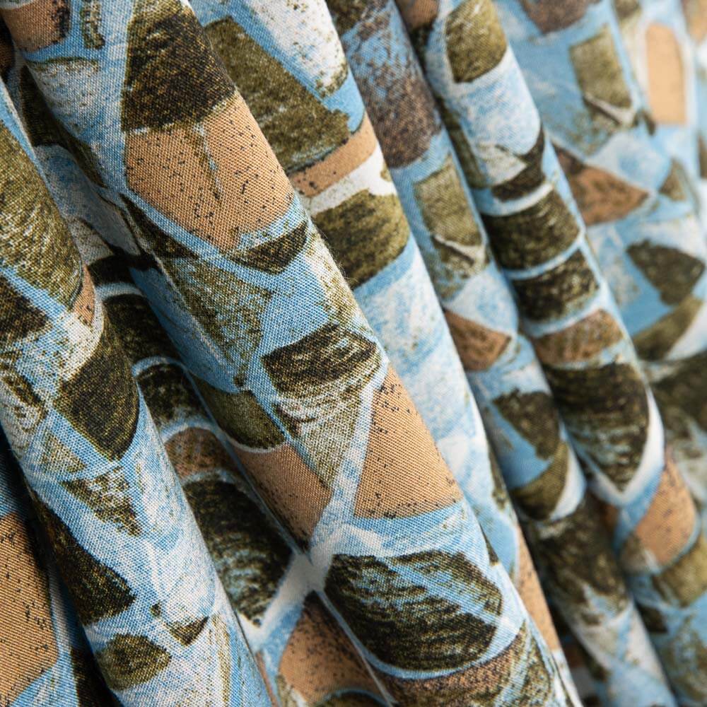 Viscose Mosaïque Bleue - Ribes y Casals