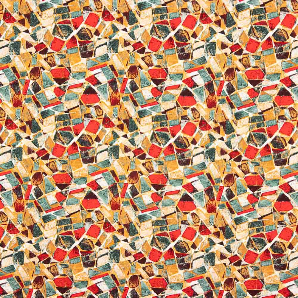 Viscose Mosaïque Rouge - Ribes y Casals