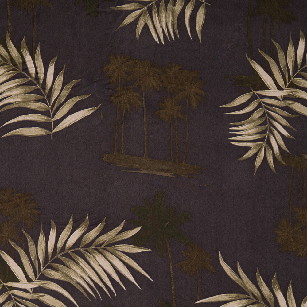 Viscose Palmiers Noir - Ribes y Casals