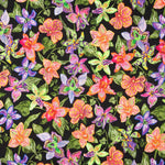 Viscose Polynésienne Noir Tropical - Ribes y Casals