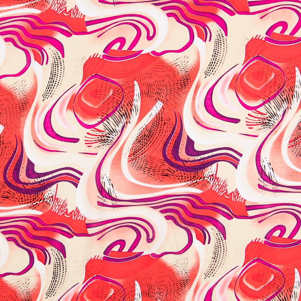 Viscose Fantaisie Rouge - Ribes y Casals