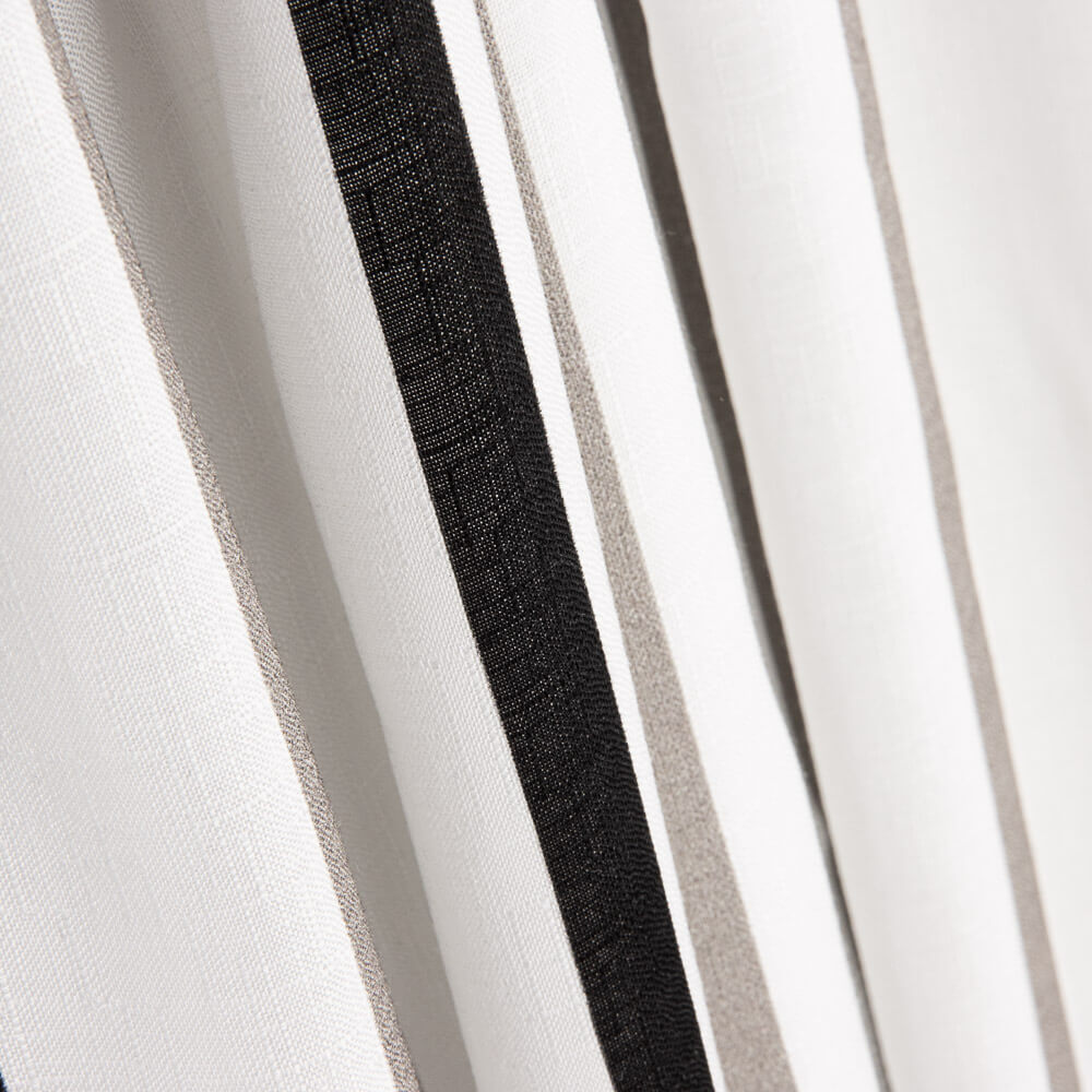 Retal Viscosa Rayas Negras 200x140 cm - Ribes y Casals