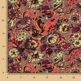 Viscose Sanli Fleurs Marron - Ribes y Casals