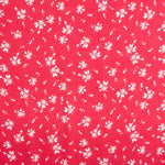 Viscose Pois Floral Rouge - Ribes y Casals