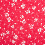 Viscose Pois Floral Rouge - Ribes y Casals