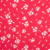Viscose Pois Floral Rouge - Ribes y Casals