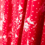 Viscose Pois Floral Rouge - Ribes y Casals
