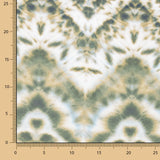 Viscose Imprimée Tye-Dye Verte - Ribes y Casals