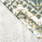 Viscose Imprimée Tye-Dye Verte - Ribes y Casals