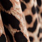 Viscose Imprimé Animal Marron - Ribes y Casals