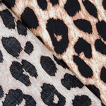 Viscose Imprimé Animal Marron - Ribes y Casals