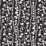Viscose Bordures Fleur Noire - Ribes y Casals