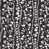 Viscose Bordures Fleur Noire - Ribes y Casals