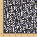 Viscose Bordures Fleur Noire - Ribes y Casals