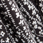 Viscose Bordures Fleur Noire - Ribes y Casals