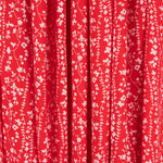 Viscose Bordures Fleur Rouge - Ribes y Casals