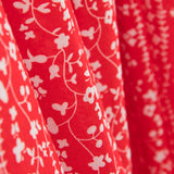 Viscose Bordures Fleur Rouge - Ribes y Casals