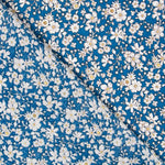 Viscose Florale Bleu Pétrole - Ribes y Casals