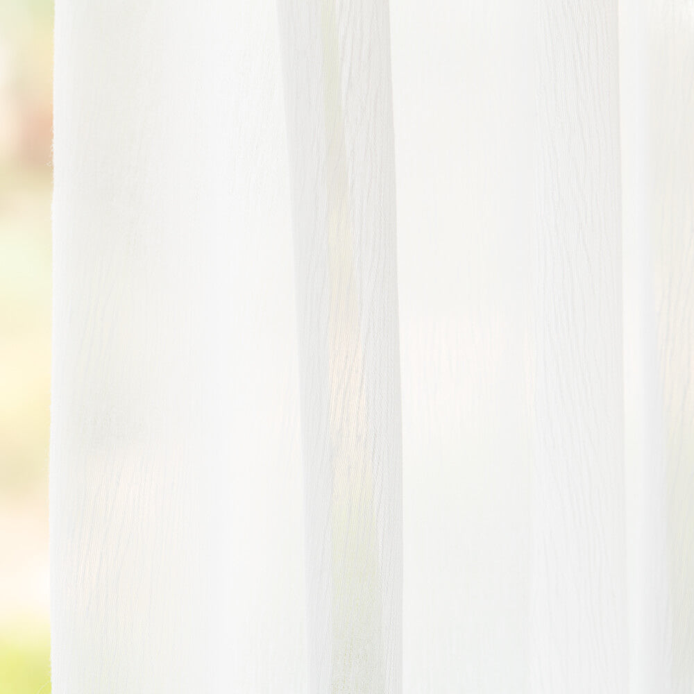 Voilage Double Gaze Polyester Blanc - Ribes y Casals