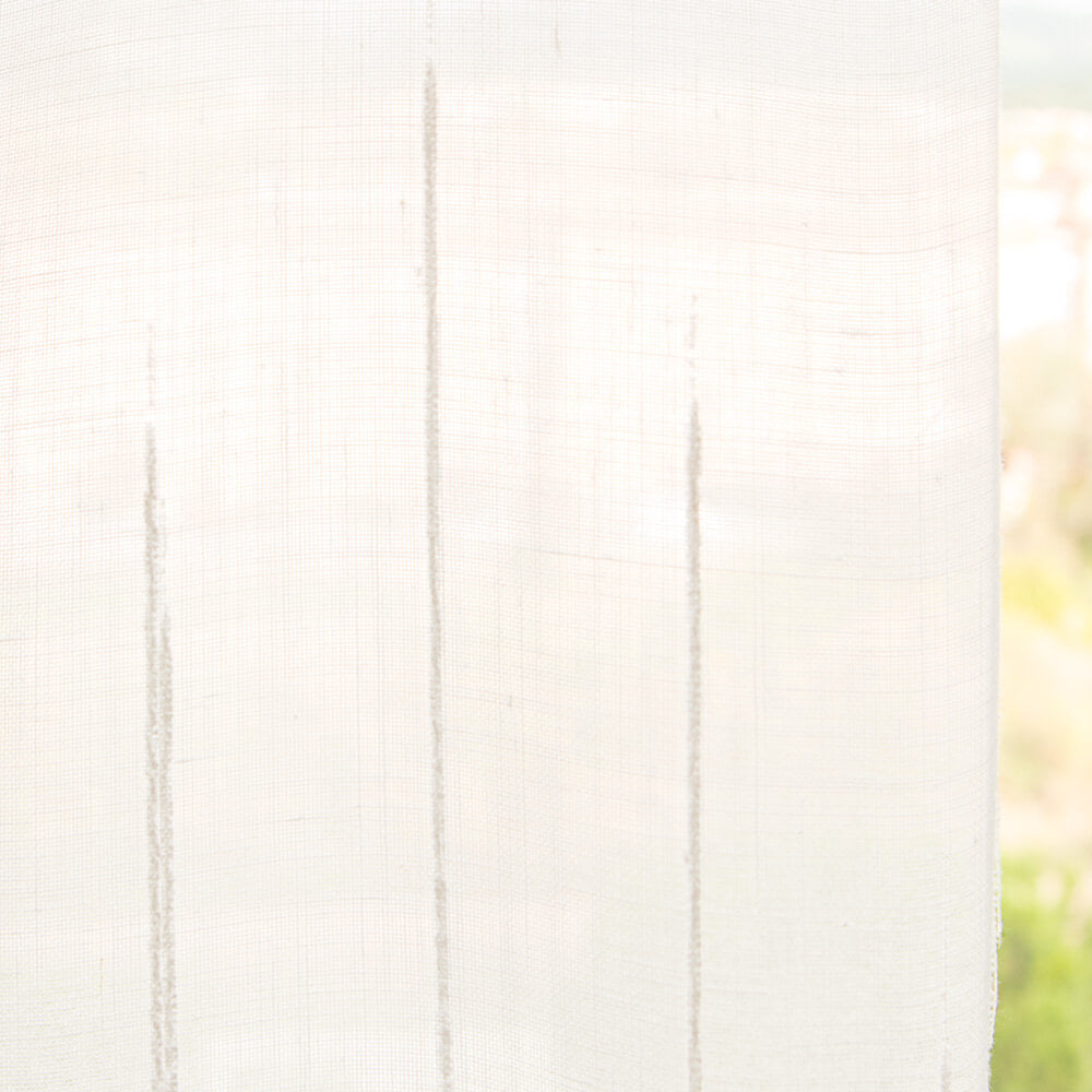 Rideau Filet Blanc Brodé - Ribes y Casals