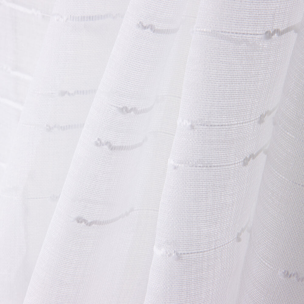 Rideau voilage chat Leon blanc - Ribes y Casals