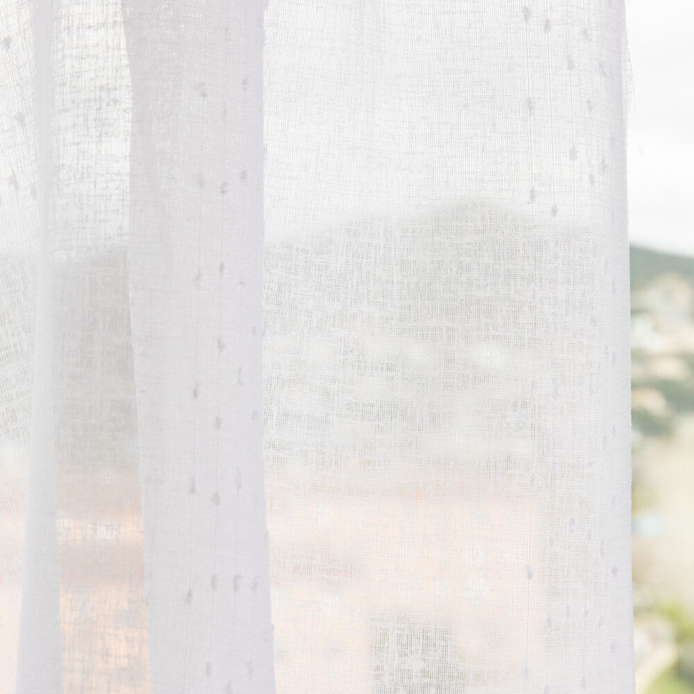 Rideau de pluie Plumeti blanc - Ribes y Casals