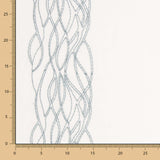 Retal Visillo Cenefa Ramas Agua 150x280cm - Ribes y Casals