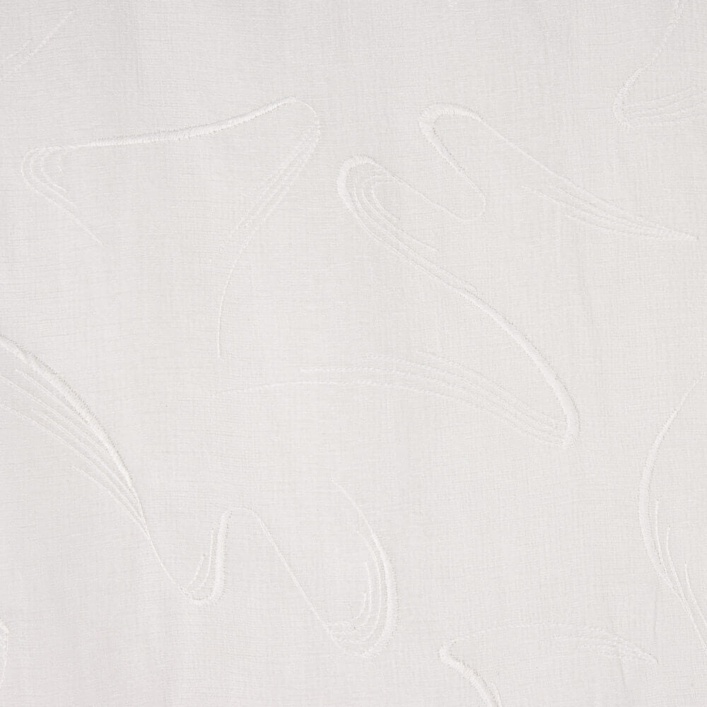 Voilage Plume Broderie Blanc Naturel - Ribes y Casals