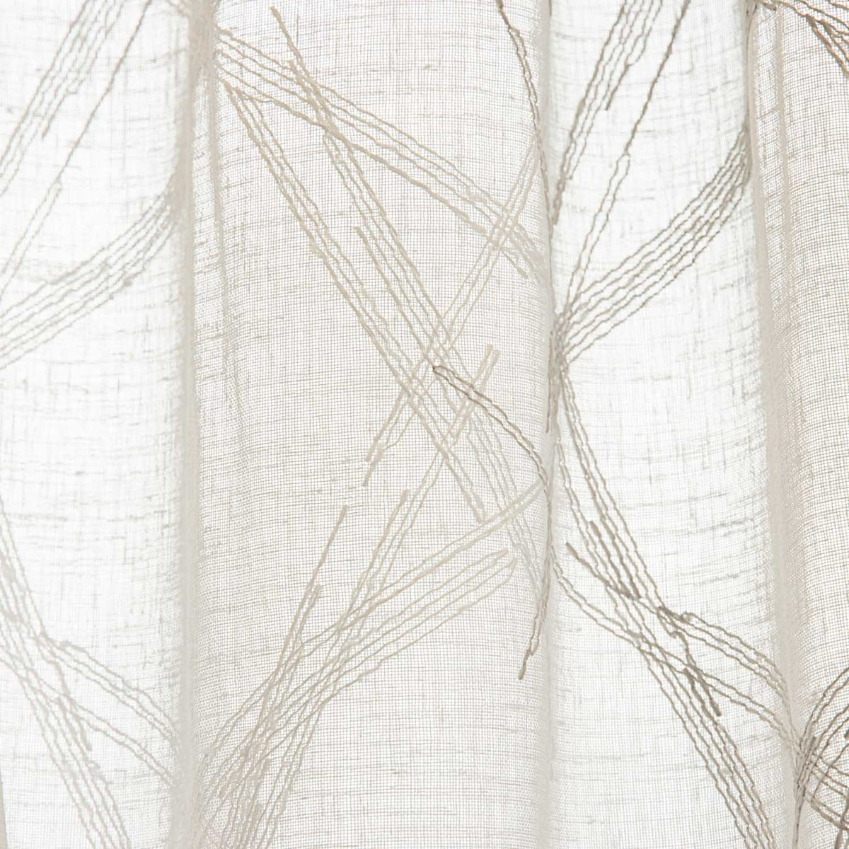 Visillo Bordado Trazos Topo - Ribes y Casals