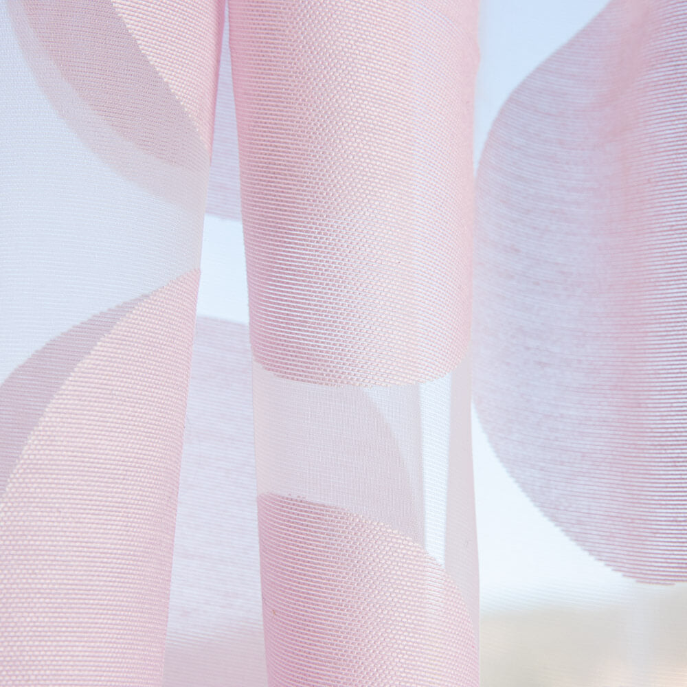 Rideau à imprimé géométrique rose - Ribes y Casals