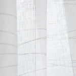 Rideau en lin fin géométrique marron - Ribes y Casals